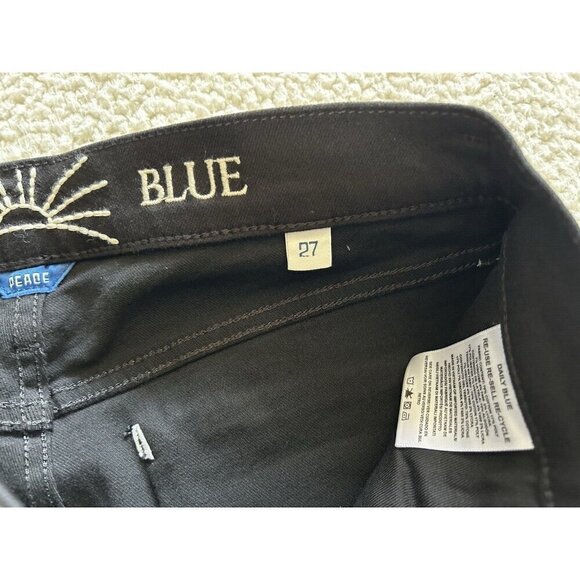 DAILY BLUE by ADRIANO GOLDSCHMIED Peace Bell Bottom Jeans in Infinity Black 27 - Picture 12 of 16